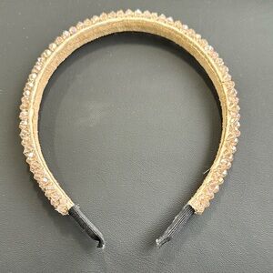 Blush Crystal Embellished Headband - Women Accessories